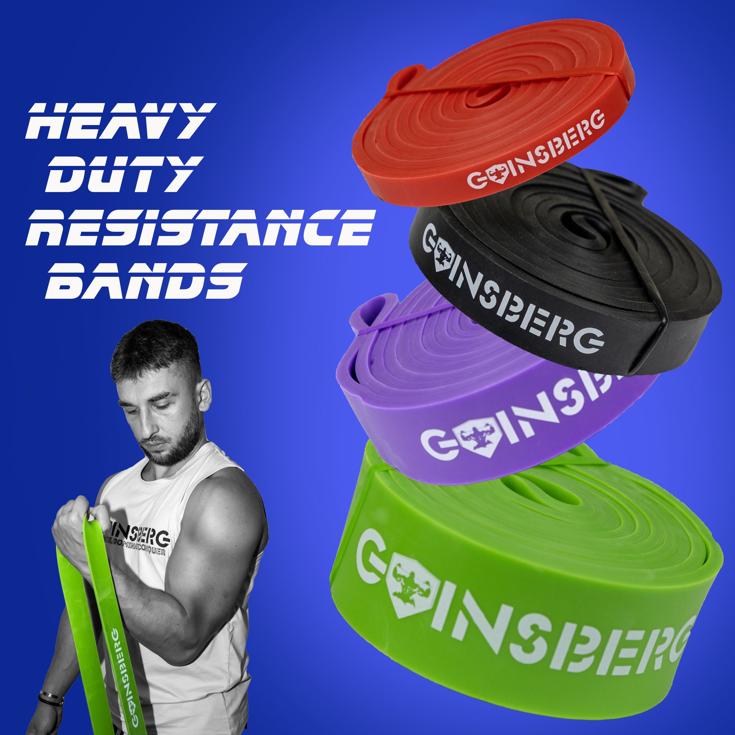 Gainsberg Exercise Bands – Resistance Set for Calisthenics & Workouts